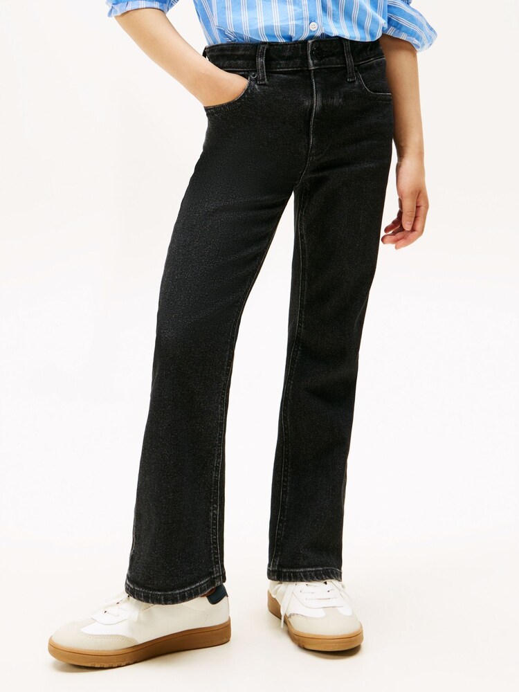 Tommy Hilfiger Black Black Flared Leg Jeans - Image 2 of 5 Tommy Hilfiger Black Black Flared Leg Jeans - Image 2 of 5