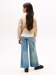 Tommy Hilfiger Cream Relaxed Cable Knit Jumper - Image 3 of 5
