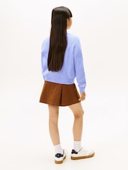 Tommy Hilfiger Blue Relaxed Cable Knit Jumper - Image 3 of 5