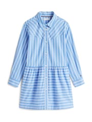 Tommy Hilfiger Blue Stripe Poplin Relaxed Shirt Dress - Image 5 of 5