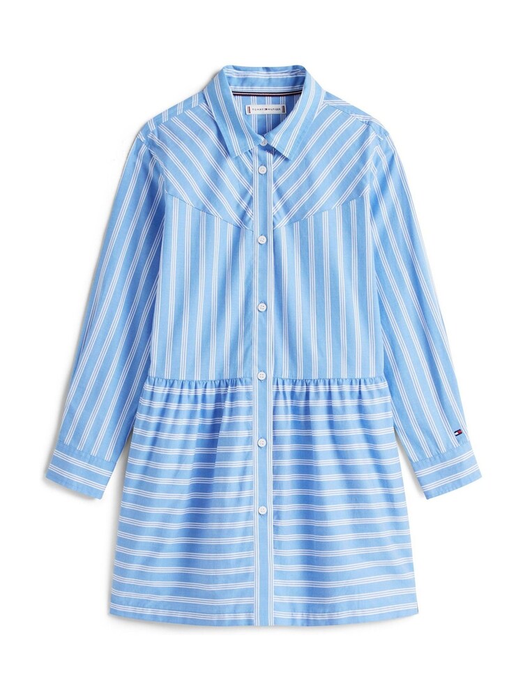 Tommy Hilfiger Blue Stripe Poplin Relaxed Shirt Dress - Image 5 of 5 Tommy Hilfiger Blue Stripe Poplin Relaxed Shirt Dress - Image 5 of 5