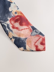 Navy Archive Collection Silk Design Tie - Image 2 of 3