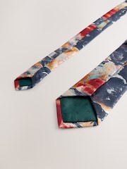 Navy Archive Collection Silk Design Tie - Image 4 of 4