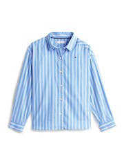Tommy Hilfiger Blue Varsity Relaxed Fit Stripe Poplin Shirt - Image 5 of 5