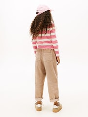 Tommy Hilfiger Pink Ribbed Extra Slim Mock Neck Top - Image 3 of 5