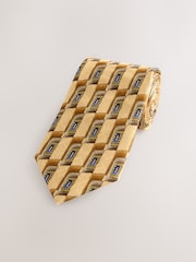 Yellow Archive Collection Silk Design Tie - Image 1 of 3