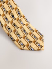 Yellow Archive Collection Silk Design Tie - Image 2 of 3