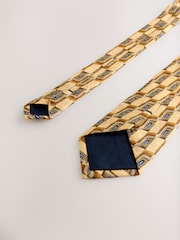 Yellow Archive Collection Silk Design Tie - Image 3 of 3