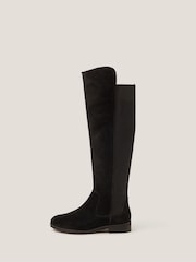 Monsoon Black Una Suede Knee High Boots - Image 1 of 3