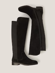 Monsoon Black Una Suede Knee High Boots - Image 3 of 3