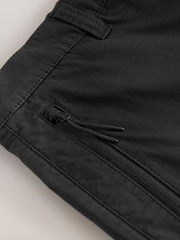 Black Regular Tapered Fit Tech Stretch Utility Cargo Trousers - Image 10 of 11