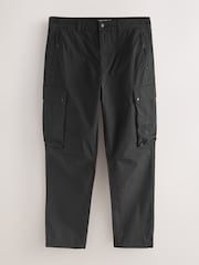 Black Regular Tapered Fit Tech Stretch Utility Cargo Trousers - Image 7 of 11