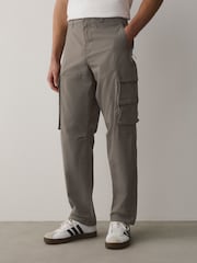 Neutral Regular Tapered Fit Tech Stretch Utility Cargo Trousers - Image 1 of 11