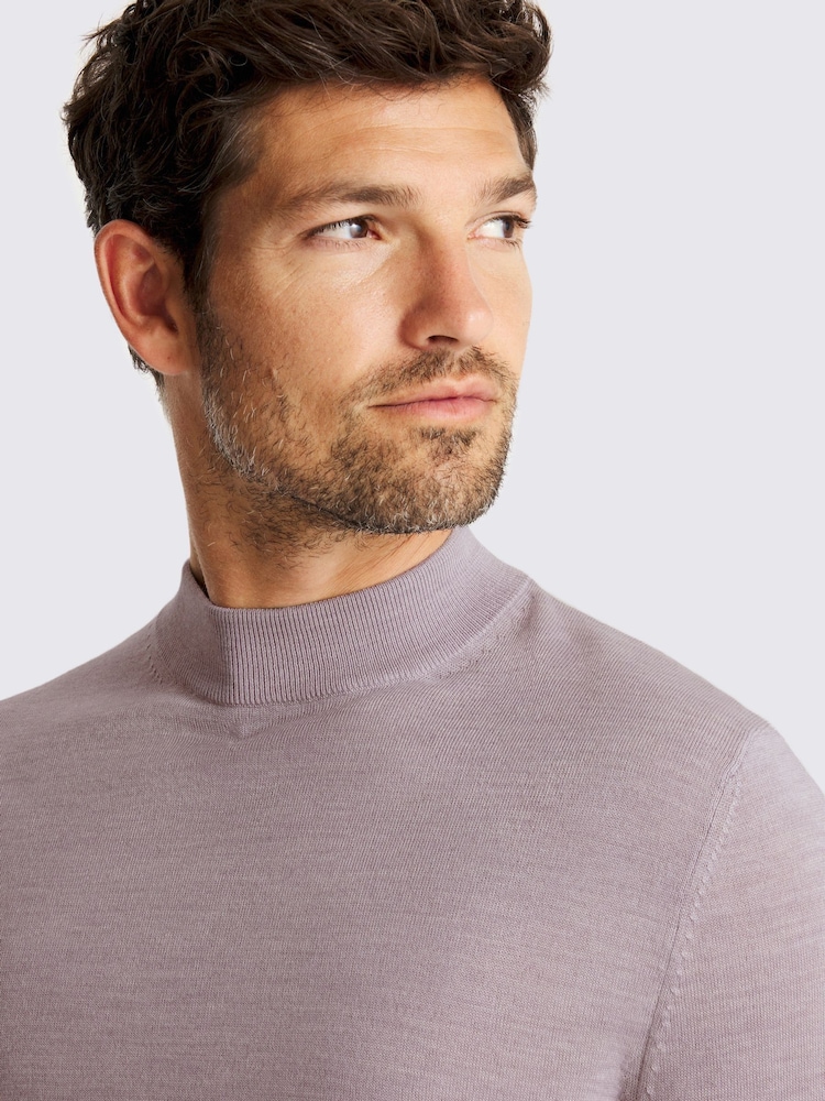 MOSS Blend Mock Neck Jumper - Image 3 of 3 MOSS Blend Mock Neck Jumper - Image 3 of 3