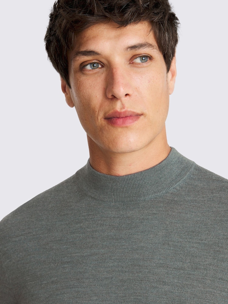 MOSS Blend Mock Neck Jumper - Image 3 of 3 MOSS Blend Mock Neck Jumper - Image 3 of 3