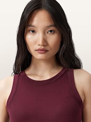 AllSaints Red Rina Tank - Image 3 of 7