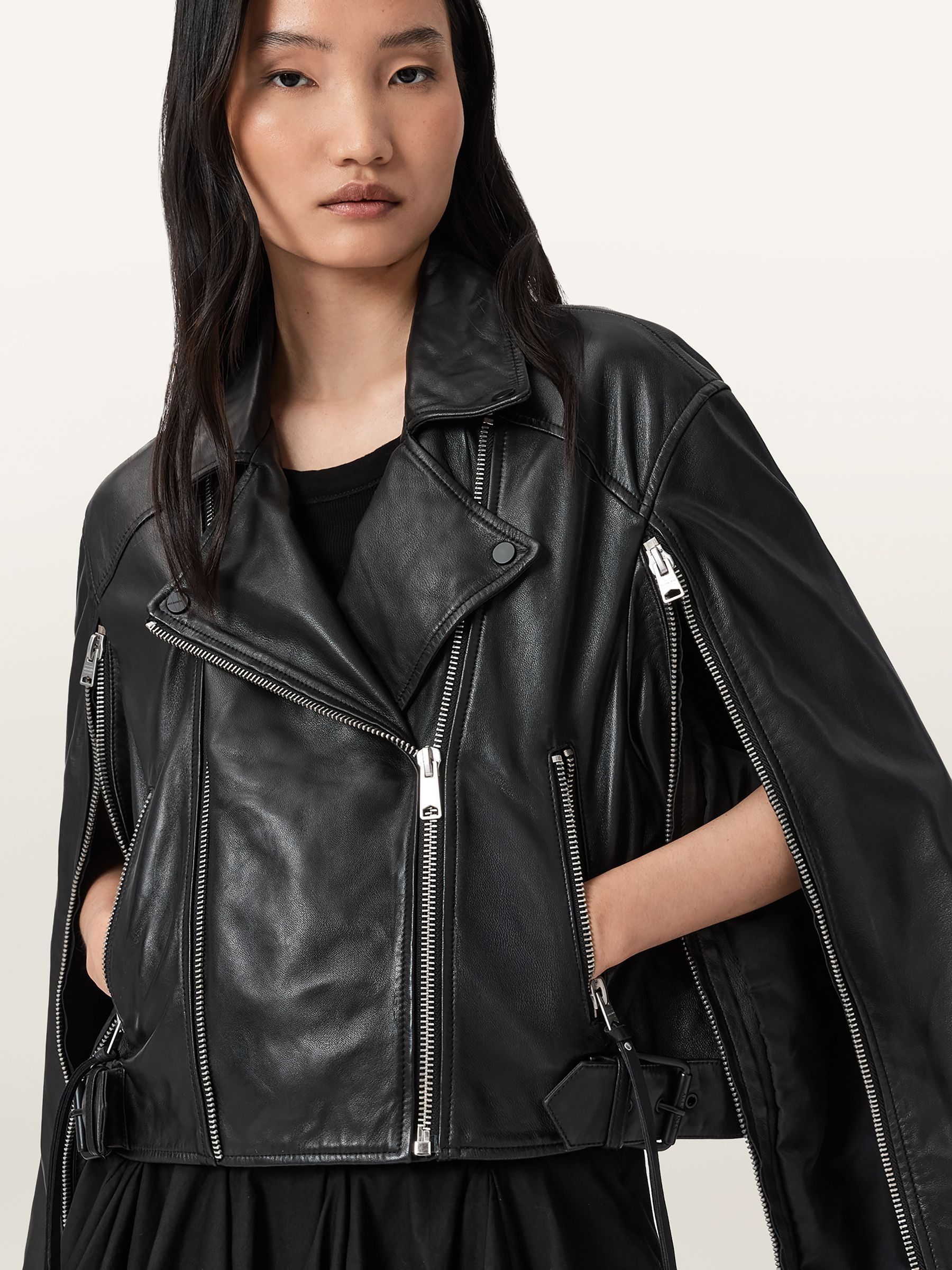 Buy AllSaints Black Masone Biker Jacket from the Next UK online shop