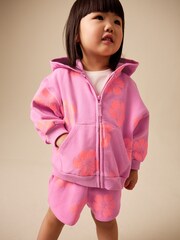 Pink Flowers Sweat Shorts (3mths-7yrs) - Image 2 of 7