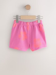 Pink Flowers Sweat Shorts (3mths-7yrs) - Image 5 of 7