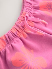Pink Flowers Sweat Shorts (3mths-7yrs) - Image 6 of 7