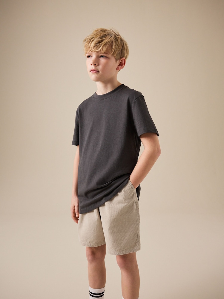 Ecru Pull On Cord Shorts (3-16yrs) - Image 1 of 9