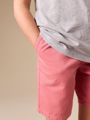 Blush Pink Garment Washed Chino Shorts (3-16yrs) - Image 4 of 8