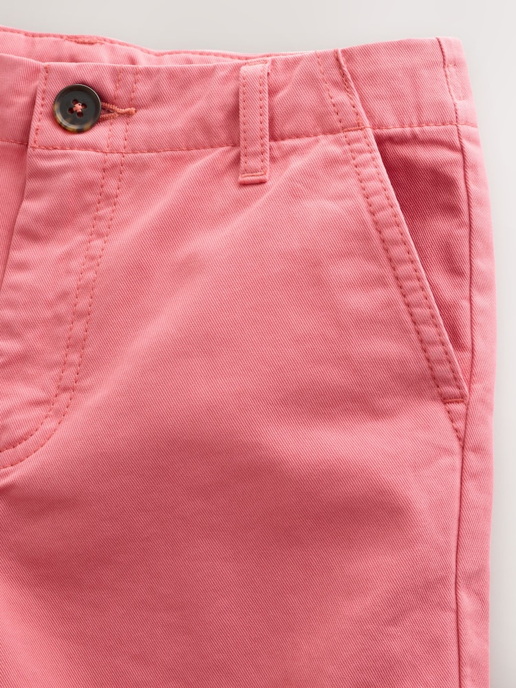 Blush Pink Garment Washed Chino Shorts (3-16yrs) - Image 8 of 8