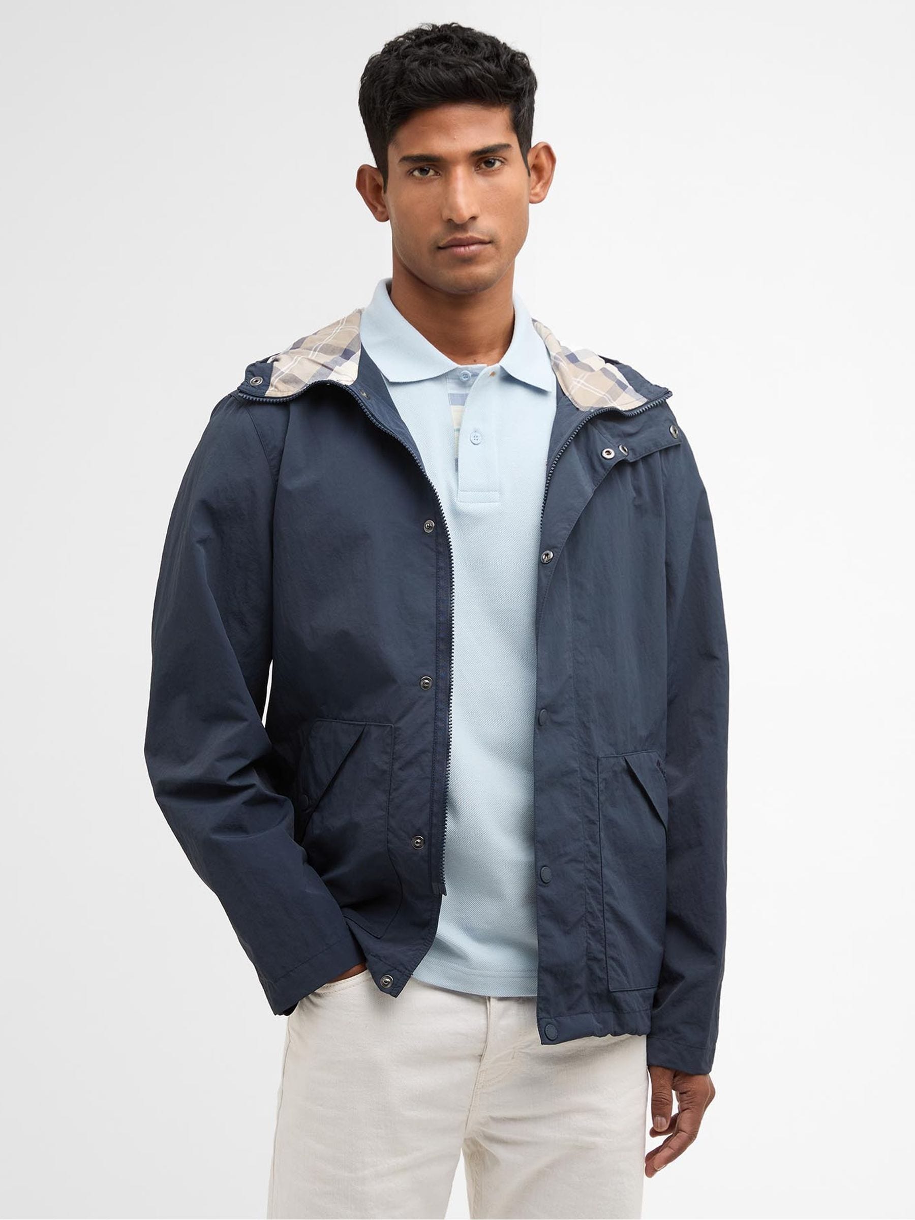 Buy Barbour® Navy Baywick Showerproof Jacket from the Next UK