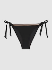 Spodnji del bikini s kontrastnimi črtami in stranskim zavezovanjem Reiss Riva - Slika 2 iz 5