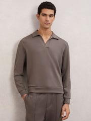 Reiss Light Brown Pearson Polo Shirt - Image 1 of 5
