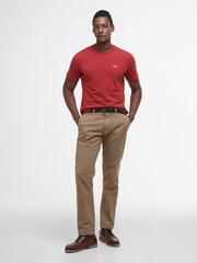 Barbour® Deep Red Mens Sports T-Shirt - Image 3 of 7