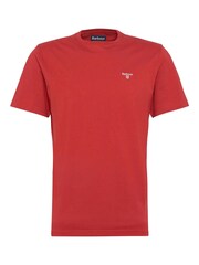 Barbour® Deep Red Mens Sports T-Shirt - Image 6 of 7