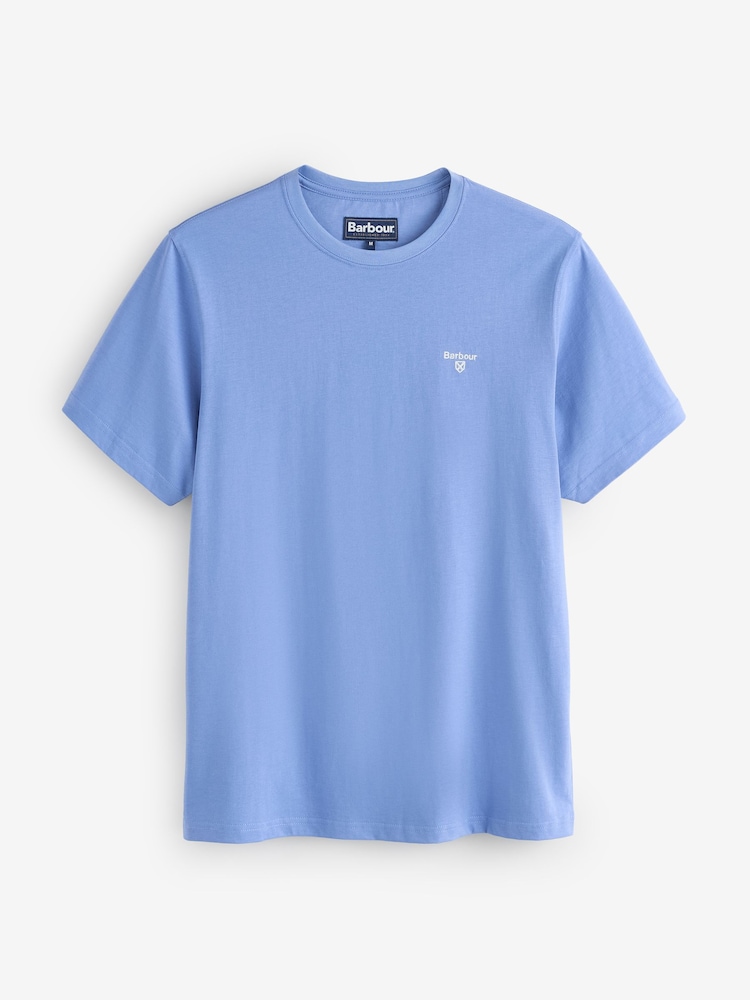 Barbour® Sky Blue Mens Sports T-Shirt - Image 1 of 1