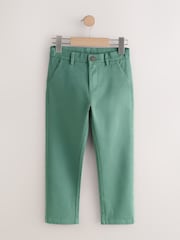 أخضر - بنطلون تشينو قابل للتمدد (3-17 سنة) - صورة 1 من 4