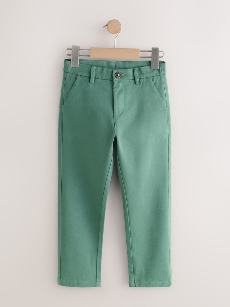أخضر - بنطلون تشينو قابل للتمدد (3-17 سنة) - صورة 1 من 4 أخضر - بنطلون تشينو قابل للتمدد (3-17 سنة) - صورة 1 من 4