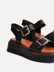 Negro - Linzi Preserve Flatform Sandals With Buckle Straps - Imagen 4 de 5