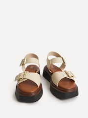 Licht beige - Linzi Preserve Flatform Sandals With Buckle Straps - Afbeelding 5 van 5