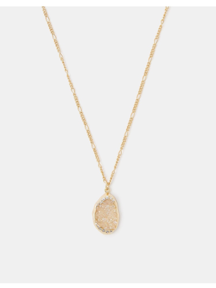 Accessorize Drusy Pendant Necklace - Imagen 2 de 3