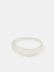 Accessorize 925 Sterling Silver Molten Wave Ring - Image 1 of 2