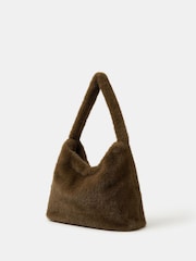 Accessorize Brown Faux Fur Shopper Bag - Image 2 of 4