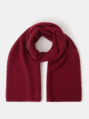 Accessorize Red Super Soft Plain Blanket Scarf - Image 1 of 1