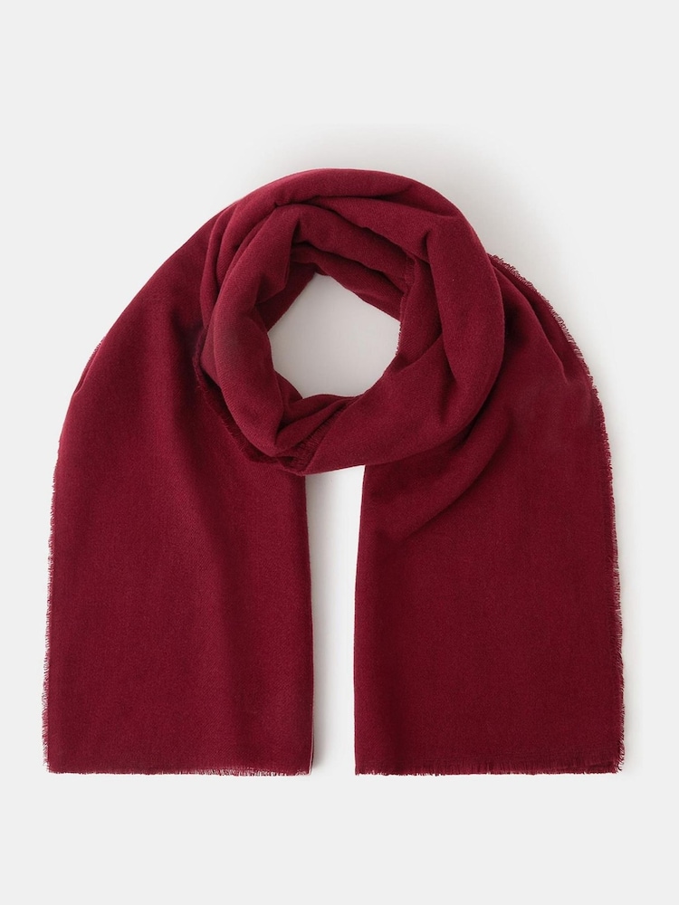 Accessorize Red Super Soft Plain Blanket Scarf - Image 1 of 1