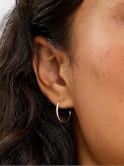 Accessorize 925 Sterling Silver Small Hoop Earrings - Image 2 of 2