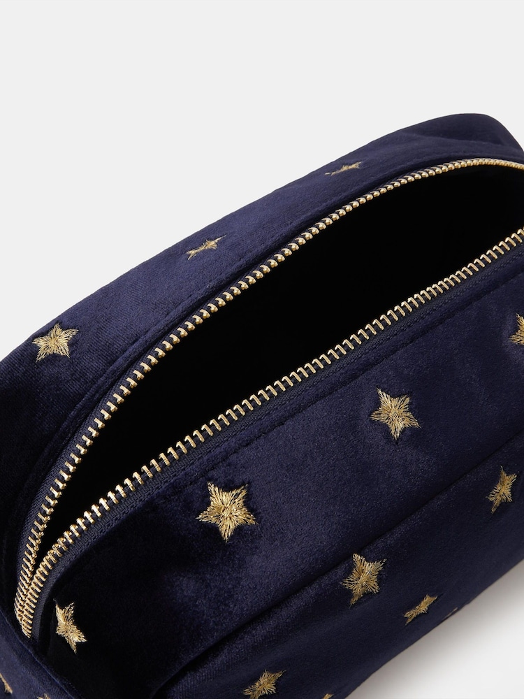 Accessorize Star Embroidered Make Up Bag - Bild 2 von 2