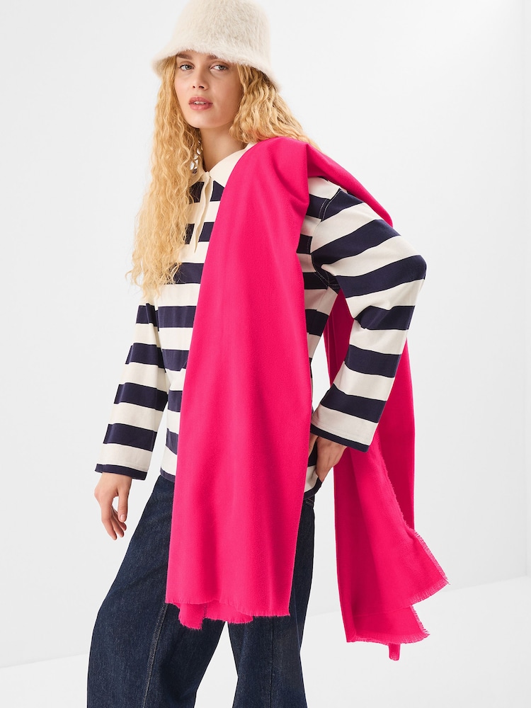 Accessorize Pink Super Soft Plain Blanket Scarf - Image 3 of 3