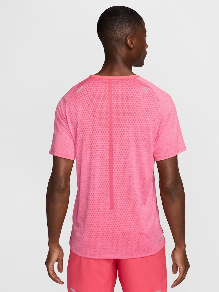 Nike Aster Pink Tech Knit Running T-Shirt - Image 2 of 6