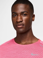 Nike Aster Pink Tech Knit Running T-Shirt - Image 4 of 6