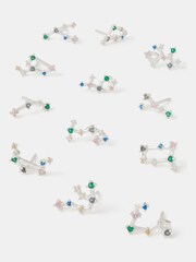 Accessorize Silver Plated Sterling Zodiac Constellation Stud Earrings - Image 1 of 3