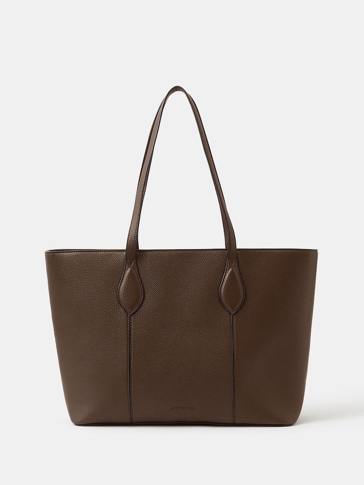 Accessorize Brown Laptop Tote Bag - Image 1 of 5