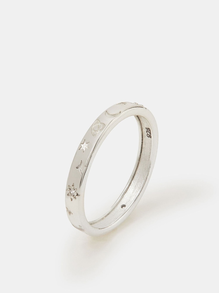 Accessorize Silver Plated Sterling Celestial Ring - Image 1 of 2